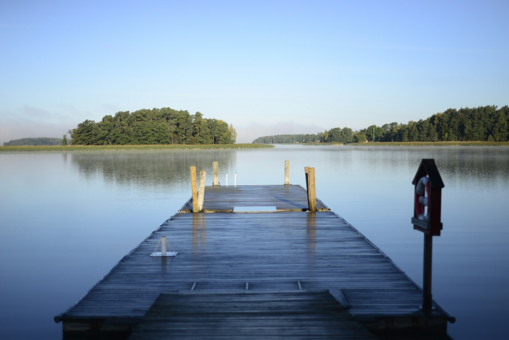 Lake and jetty